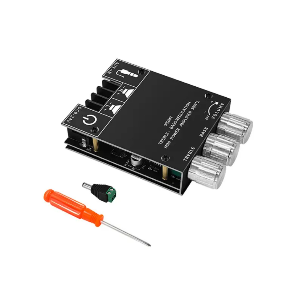 Power Amplifier Stereo Class D Bluetooth 100W 502MT