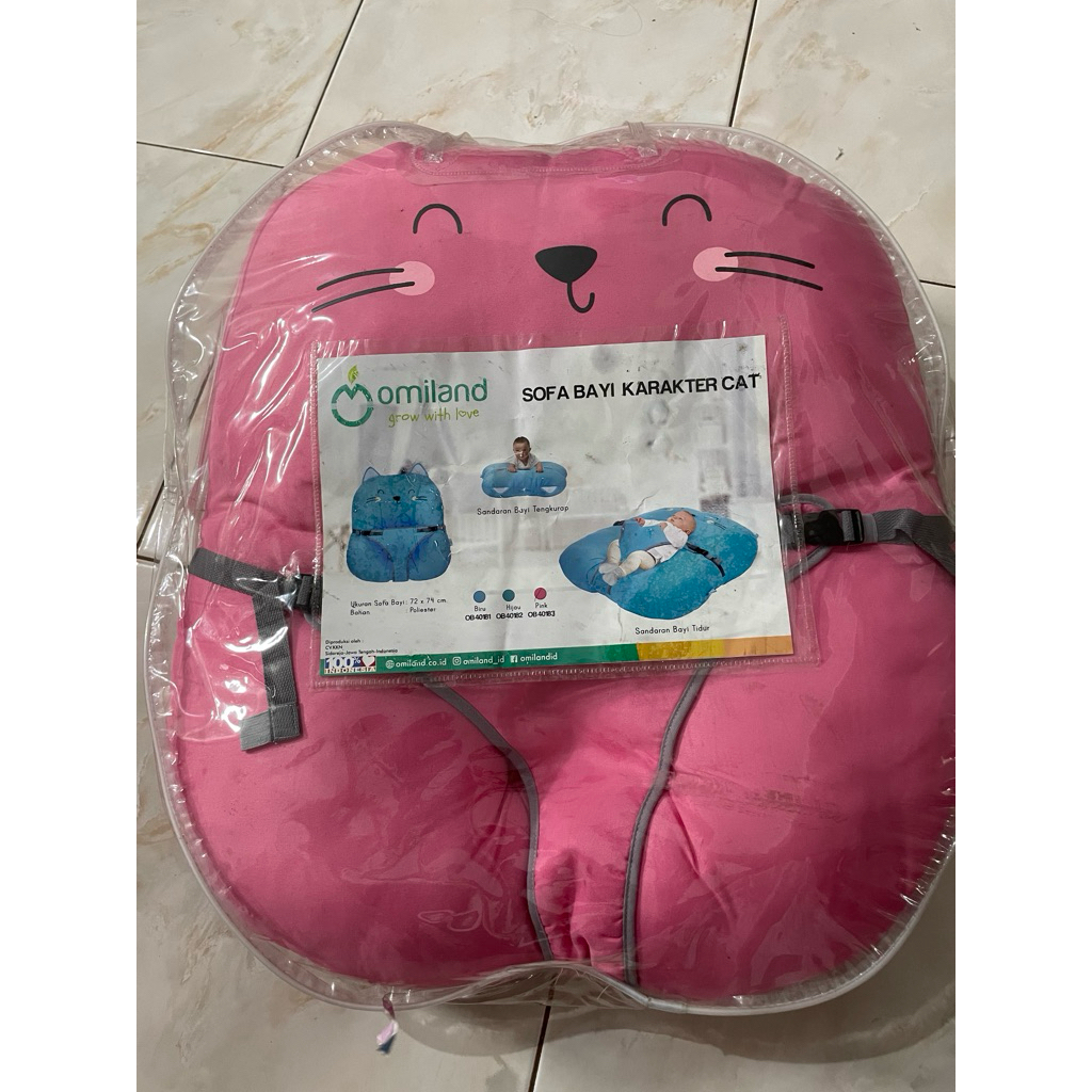 preloved sofa bayi karakter omiland pink