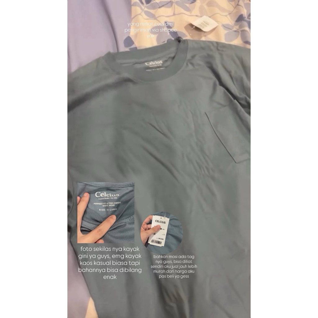 JUAL MURAH KAOS CELCIUS MASI NEW HARGA PRELOVED