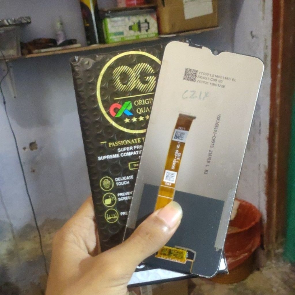 lcd realme c21y rusak second