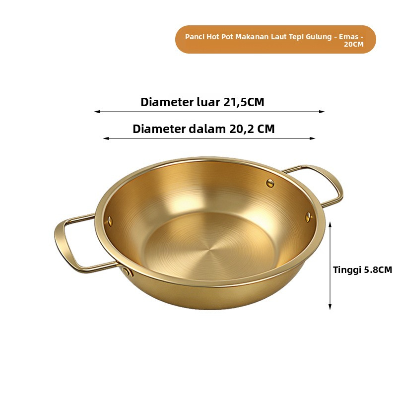 Wajan seafood stainless steel ala Korea