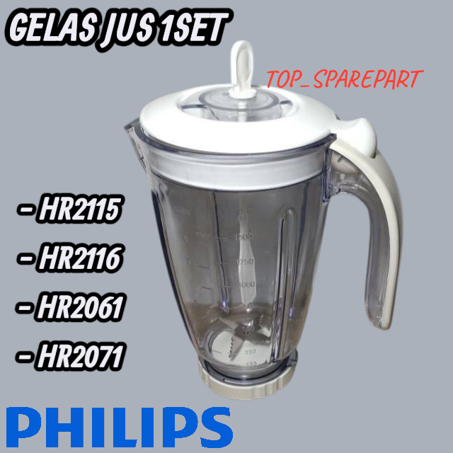 SPAREPART GELAS BLENDER PHILIPS HR2115 HR2116 HR2061 HR2071