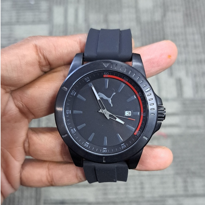 Jam Tangan Pria PUMA PU911251003 CHASER BLACK RED