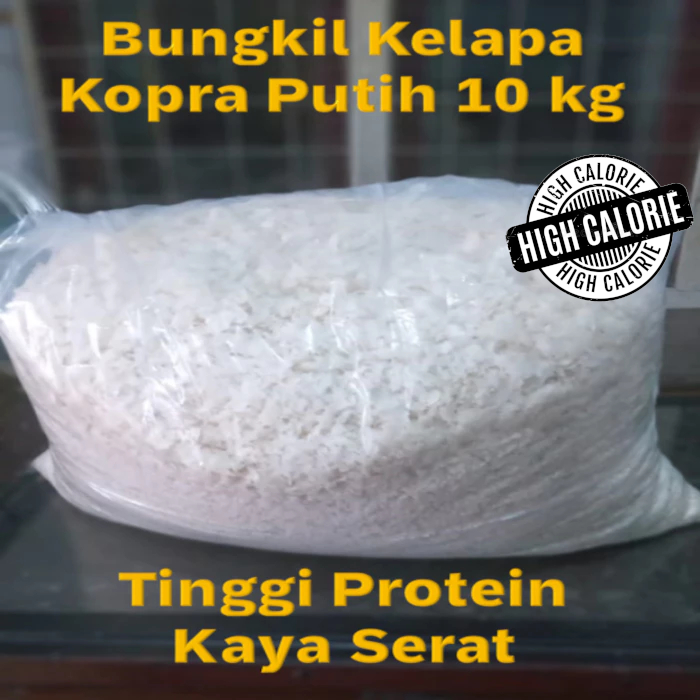 Bungkil Kelapa Kopra Putih 10 kg pakan konsentrat ternak ikan udang unggas ruminansia artemia