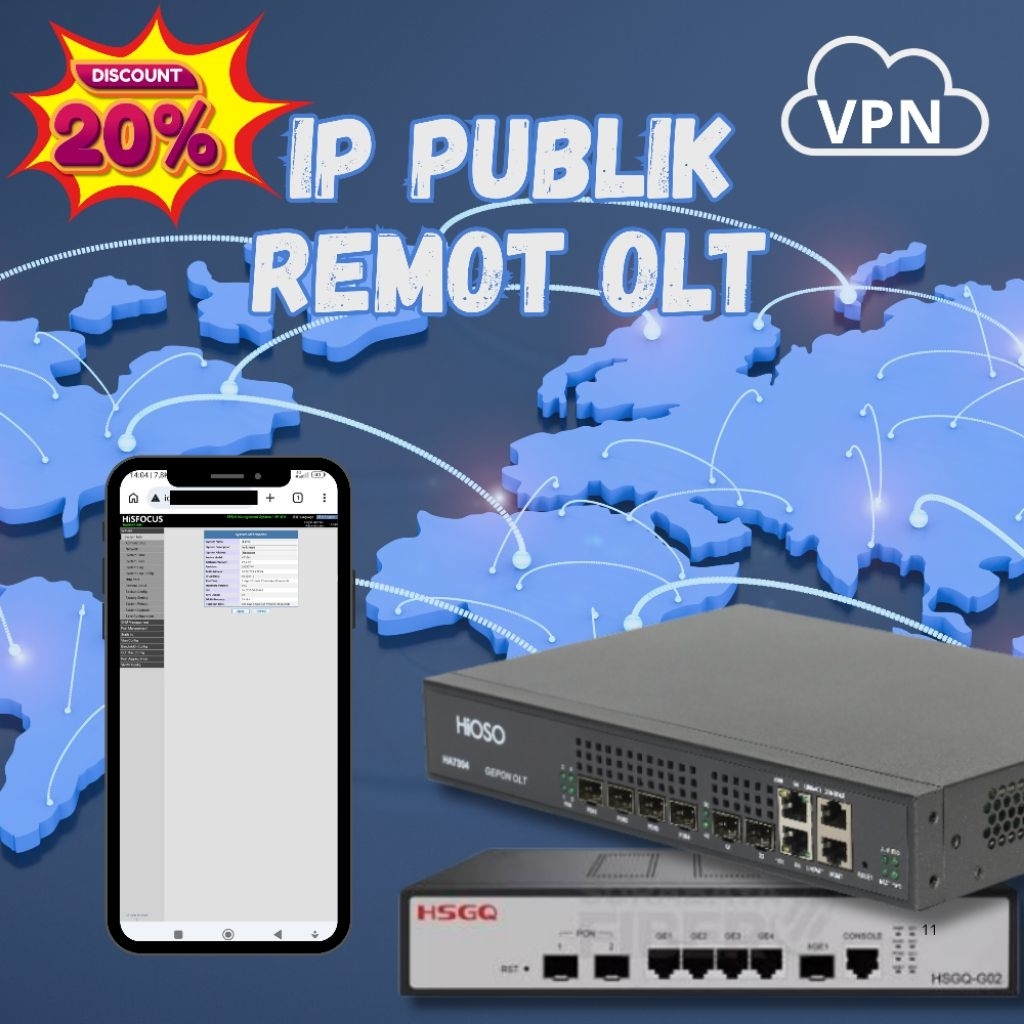 IP Publik Remot OLT - jasa setting mikrotik