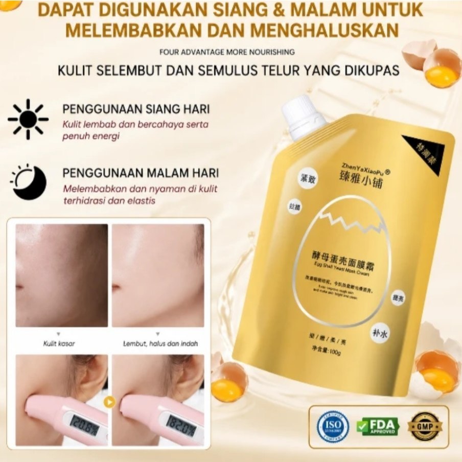 Egg Shell Gold Mask ns