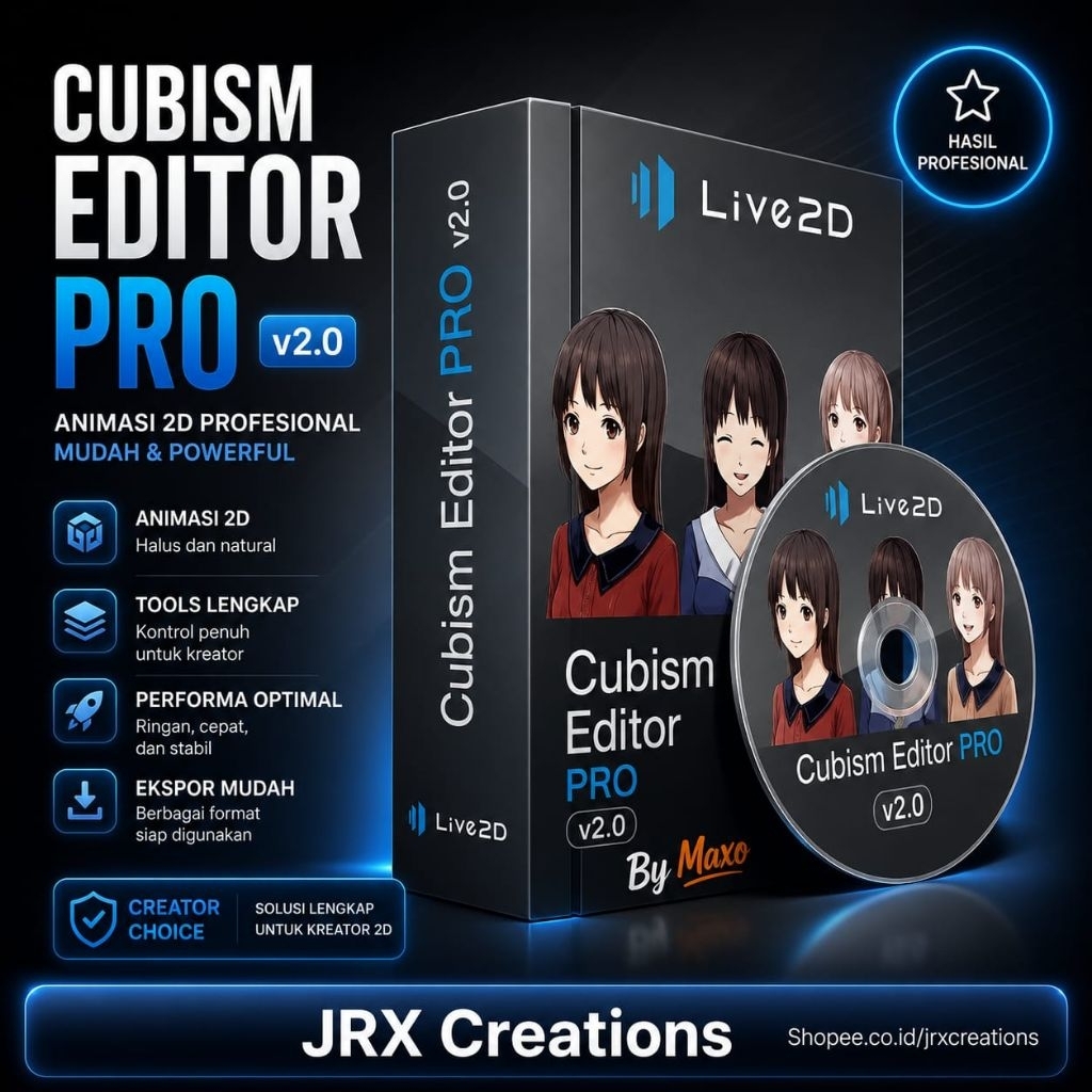 Live2D Cubism 3.2.0 - Aplikasi Untuk Membuat Karakter Anime Animasi Kartun 2D Live 2D