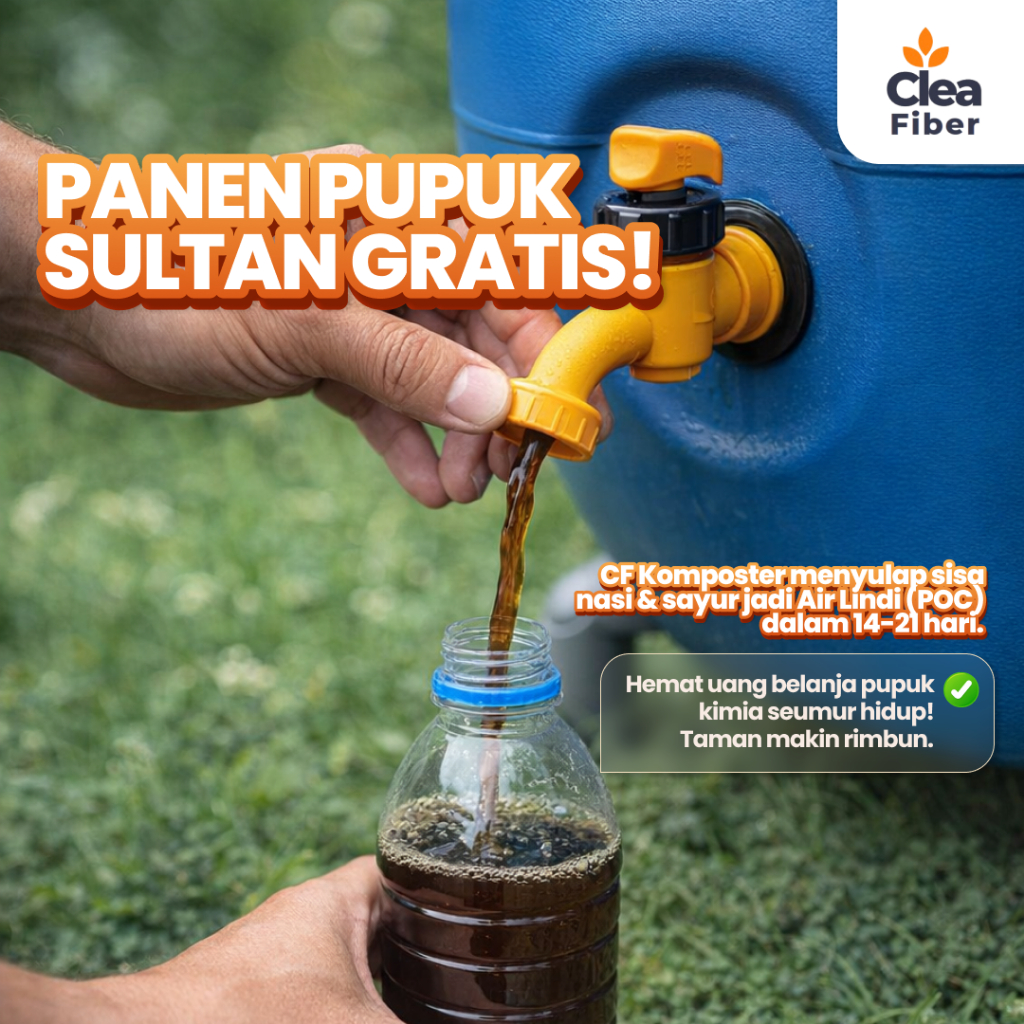 [Ready Stok] Drum 120 Liter Komposter, Komposter Sampah Basah, Komposter Sampah Organik, Komposter