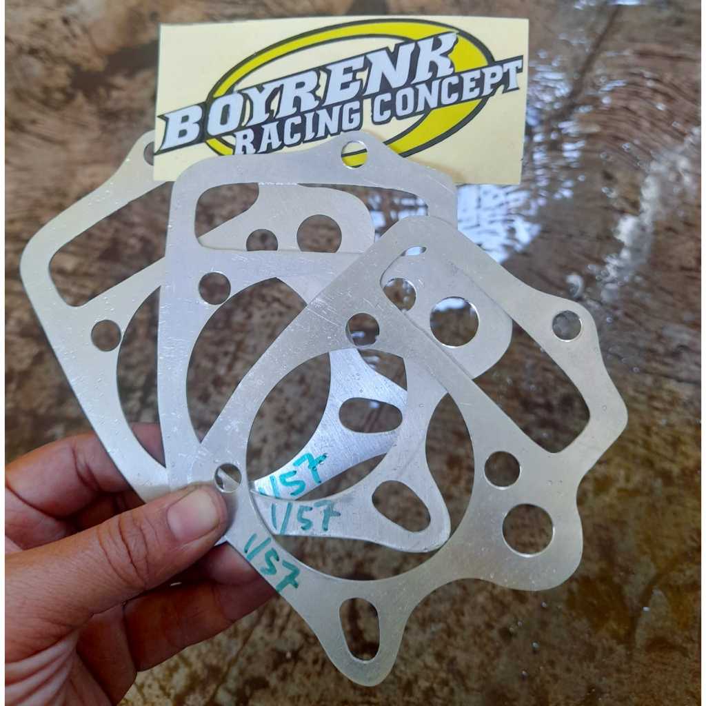 (READY STOK ) PAKING BLOK GANJEL BLOK PAKING STROKE ALMINI LEGENDA  SUPRA FIT 1MM-10MM BOYRENKRACING
