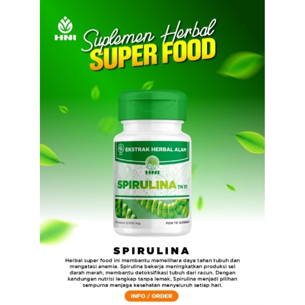 Spirulina HNI HPAI - Meningkatkan Imunitas, Menurunkan Kolesterol, Membantu Penyembuhan Luka