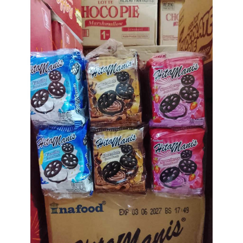 Biskuit Inafood Hitam Manis isi 12pcs