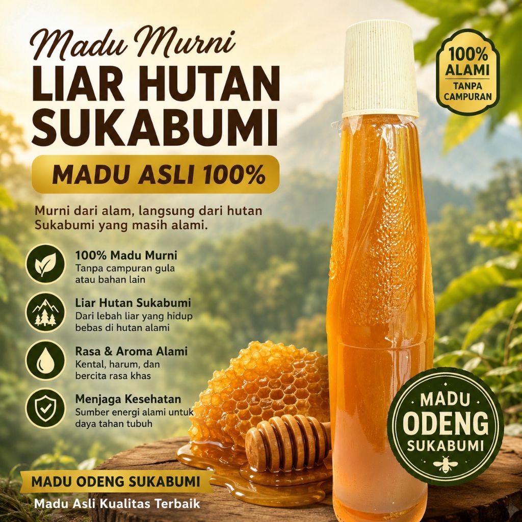 Madu Murni Liar Hutan Sukabumi - Madu Asli 100% - Madu Odeng Sukabumi