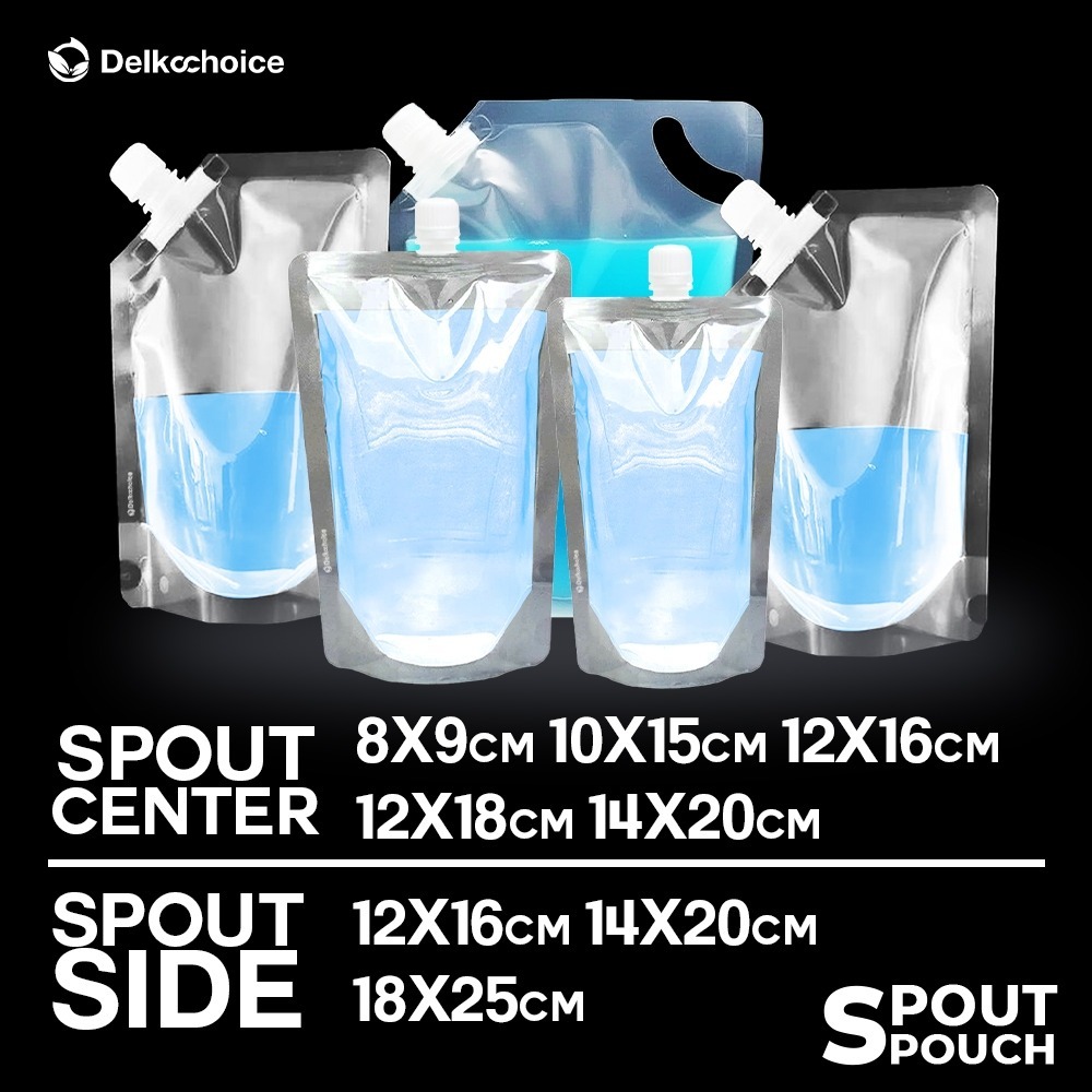 Spout Bag Bening | Standing Pouch Spout Kemasan Minuman Praktis FoodGrade