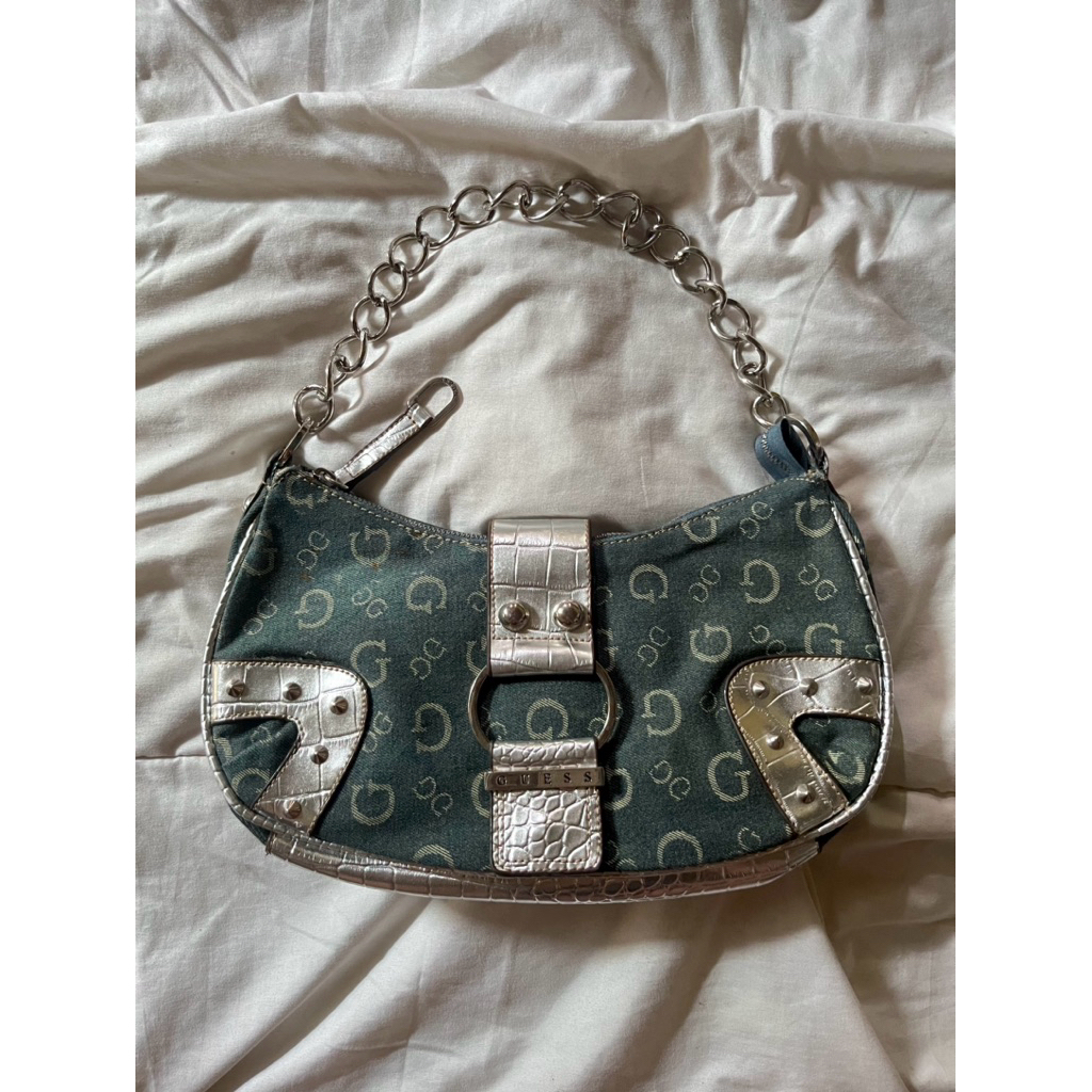 GUESS VINTAGE BAG/guess denim vintage/tas vintage/ tas vintage y2k/streetwear