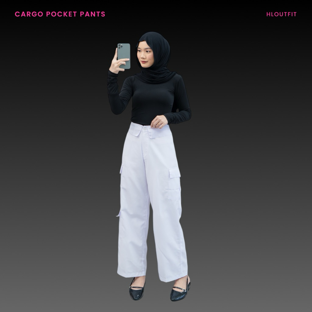 HL Cargo Pocket Pants- Celana Cargo Pocket Korean Style (H Series)