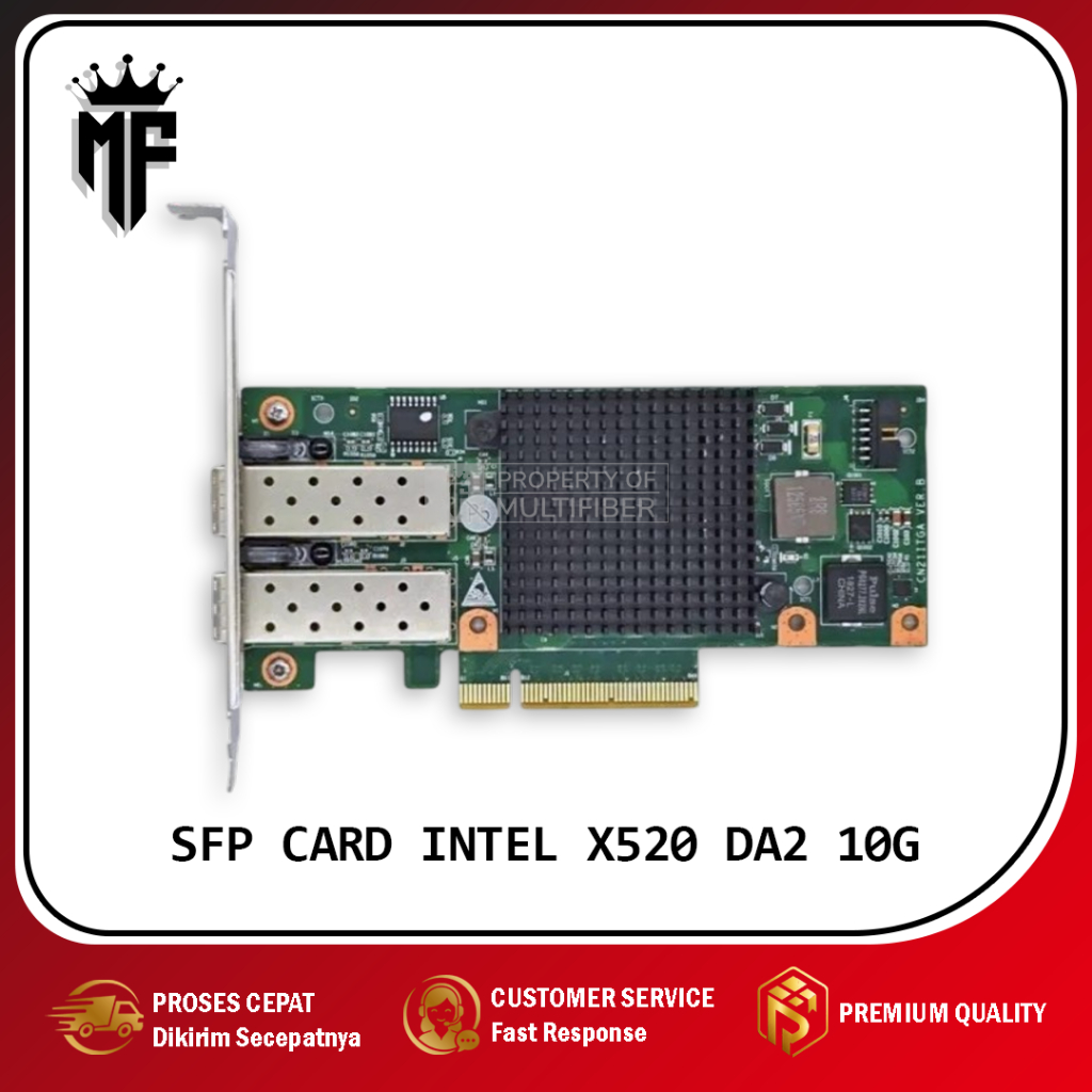 SFP Card Dual 2 Port INTEL X520 DA2 10G