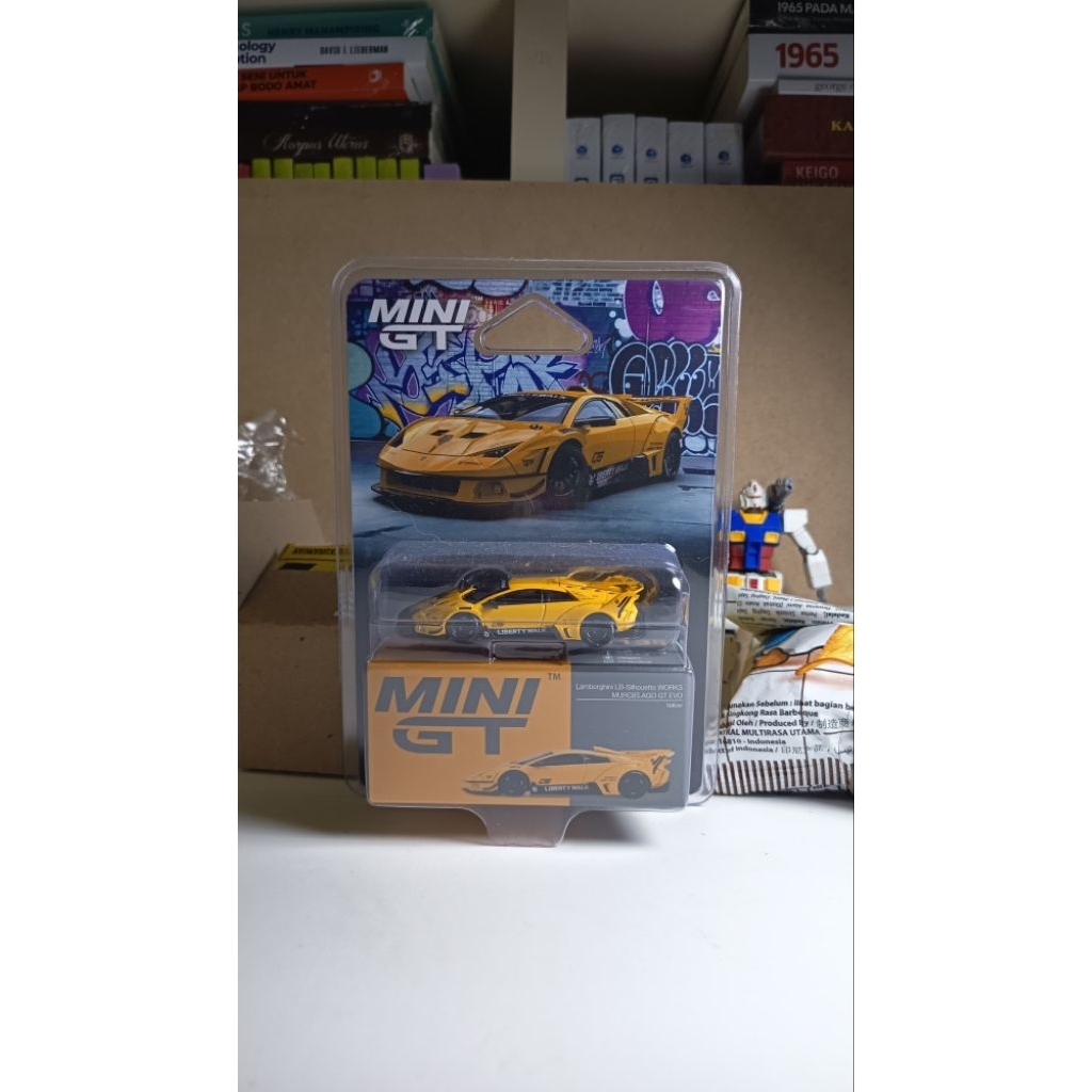 Mini GT Lamborghini Murcielago LBWK Kuning Blister sealed