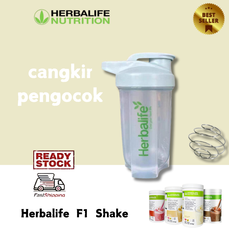 Herbalife F1 Shake Gelas Pengocok Khusus Untuk Minuman Herbal Warna Acak