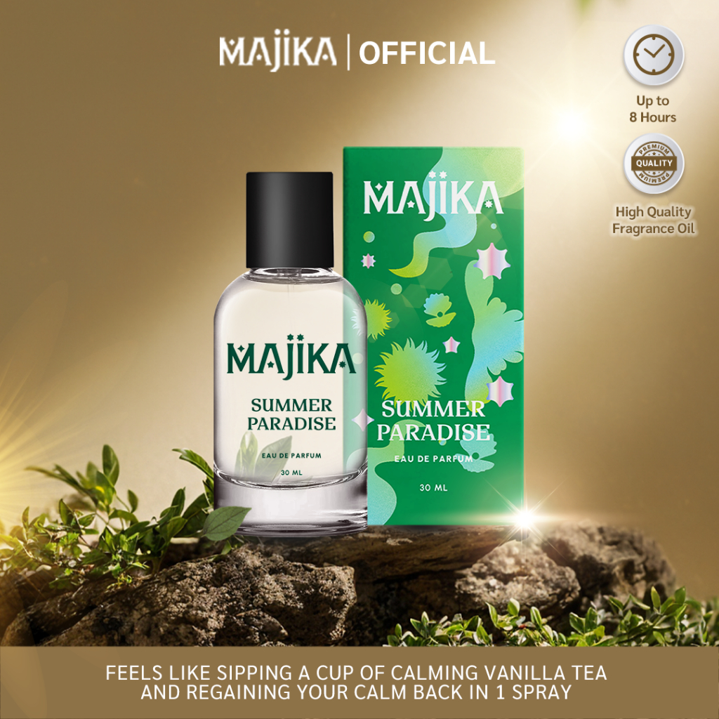 MAJIKA Summer Paradise Eau de Parfum | 30 ML | Parfum Unisex Tahan lama [Monday2]