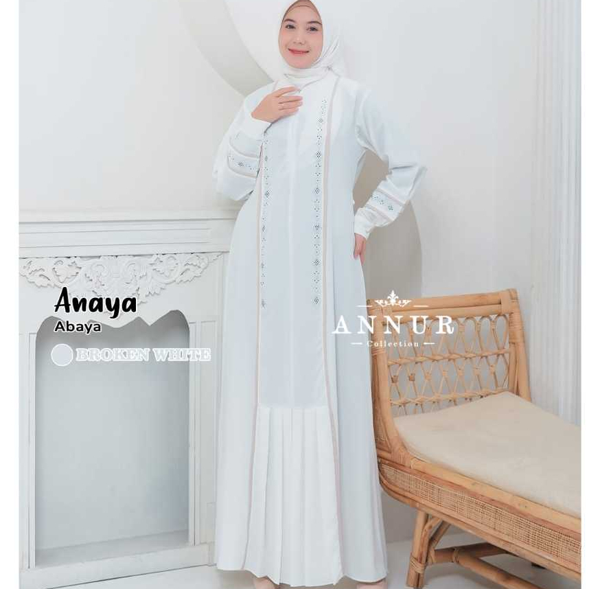 An-Nur Anaya Abaya Gamis Bordir kekinian An Nur Collection Abaya Bordir Trend Kekinian Bisa COD