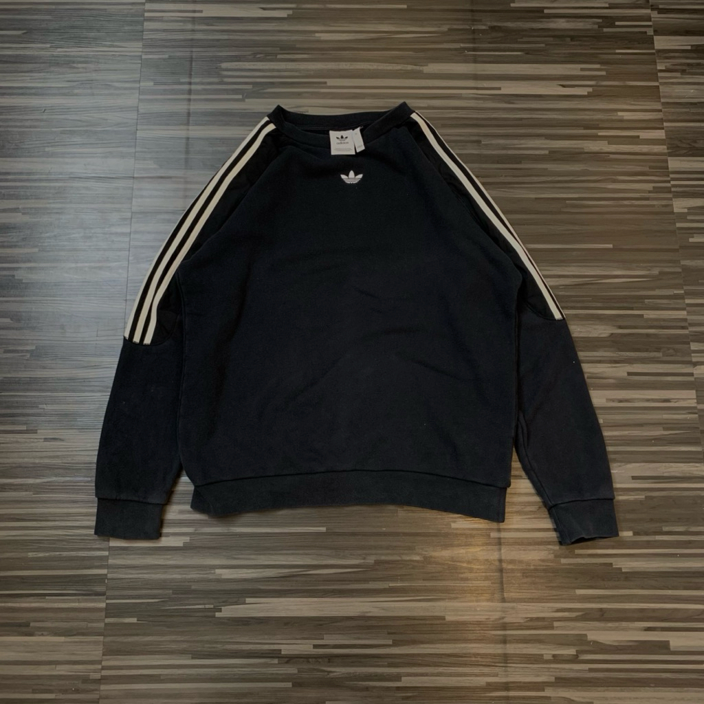 crewneck sweater adidas half stripe warna benhur size XL second original