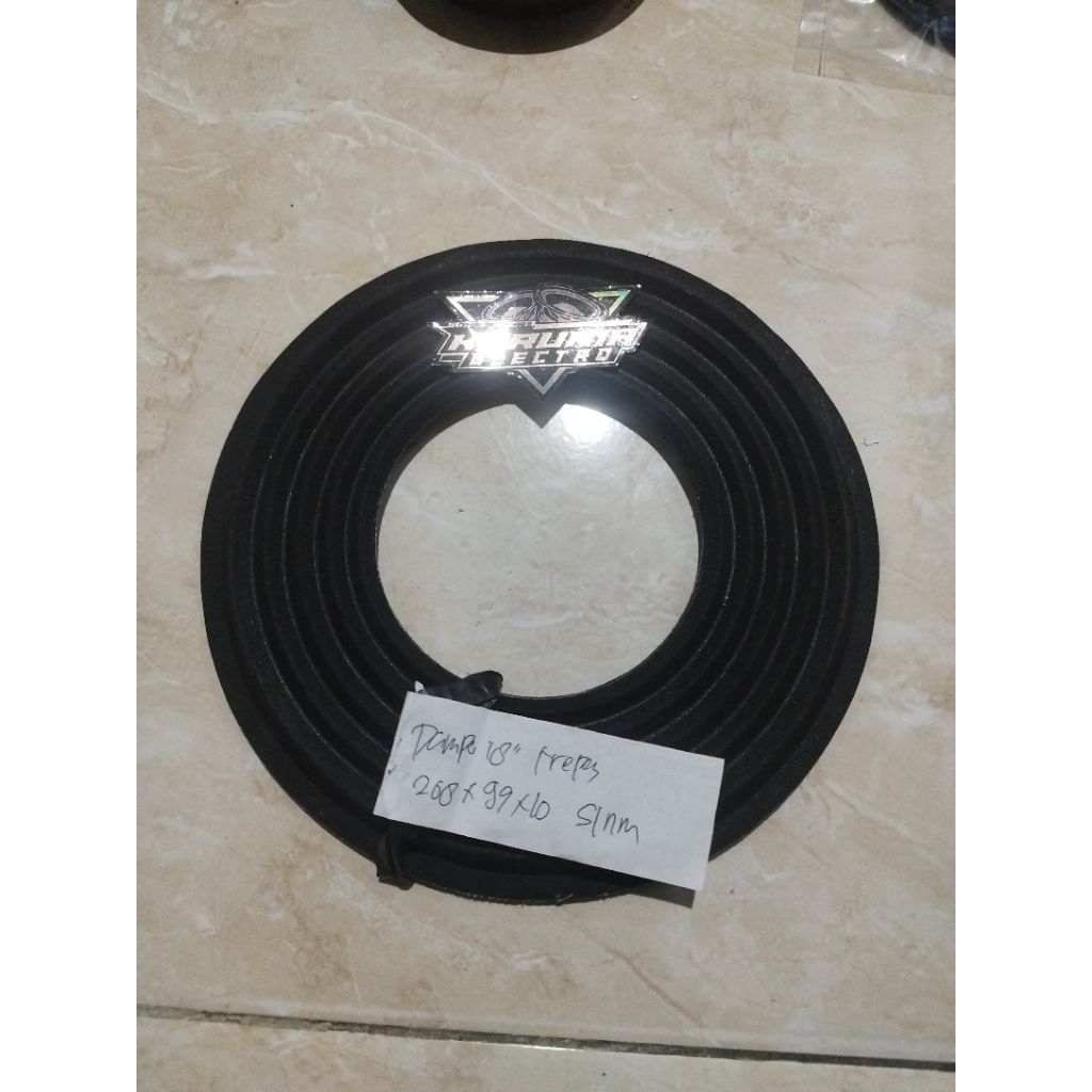 damper spiker 18inch hitam diameter 208x99x10mm