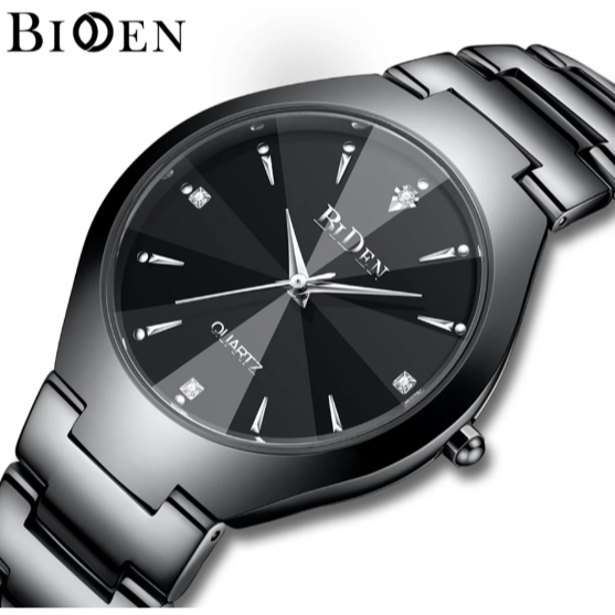 BIDEN 0104 Original Jam Tangan Pria Business Classic Anti Air Quartz Calendar Elegan