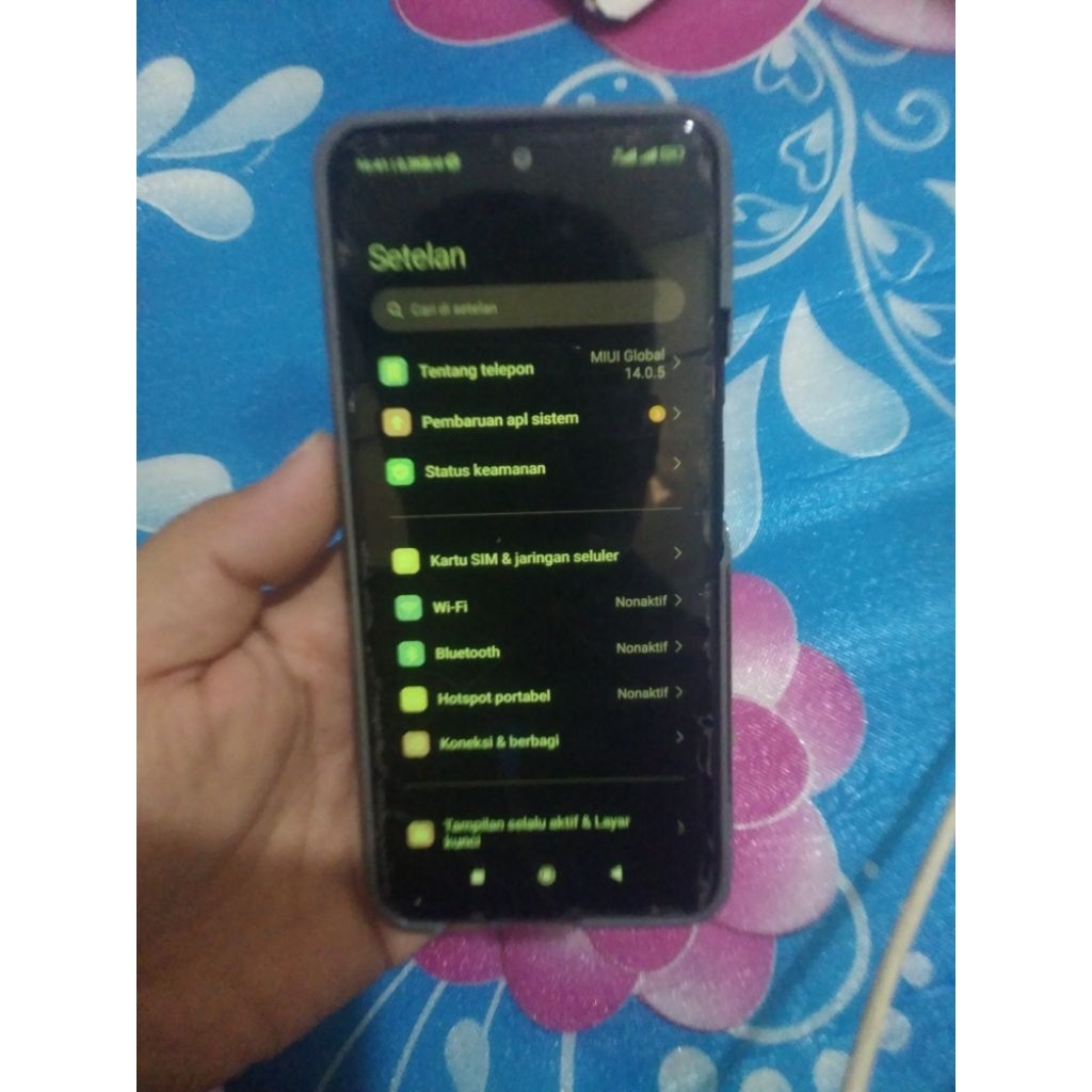 LCD Ori Amoled Copotan Redmi note 10s minus kontras dan warna seperti di foto