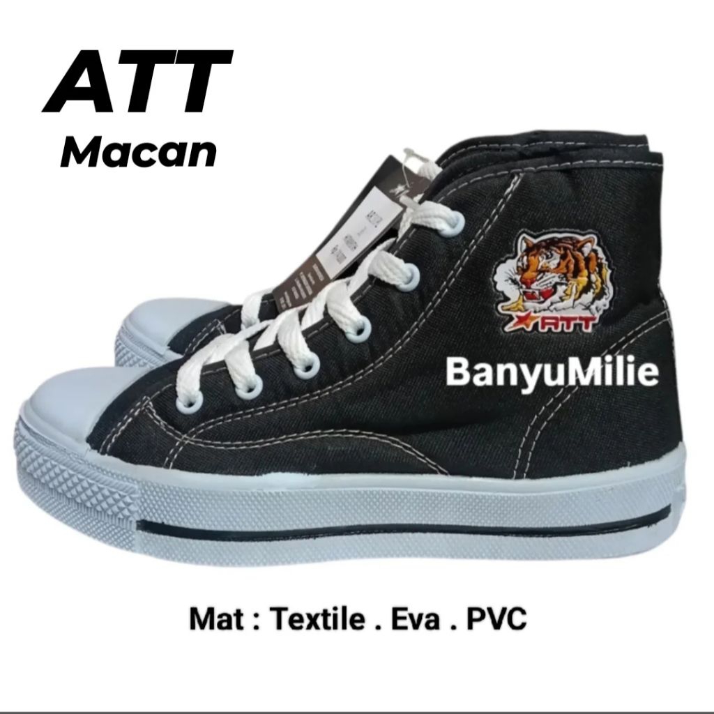 ATT Macan Sepatu Sekolah Anak Dewasa SD SMP SMA bukan Warior