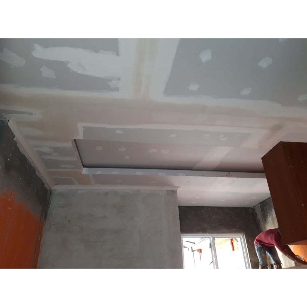 Plafon gipsum terpasang