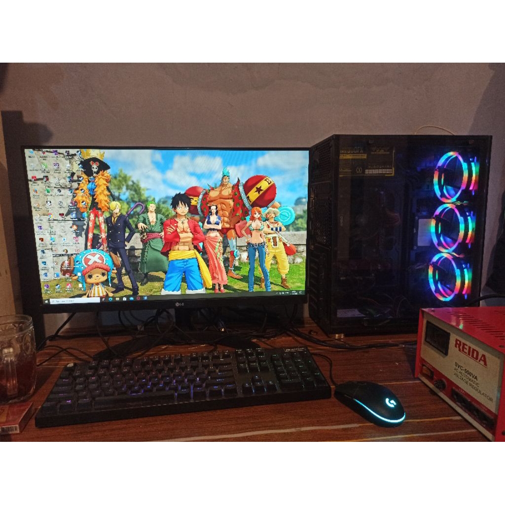 PC GAMING/EDITING LENGKAP SEPAKET MONITOR LG
