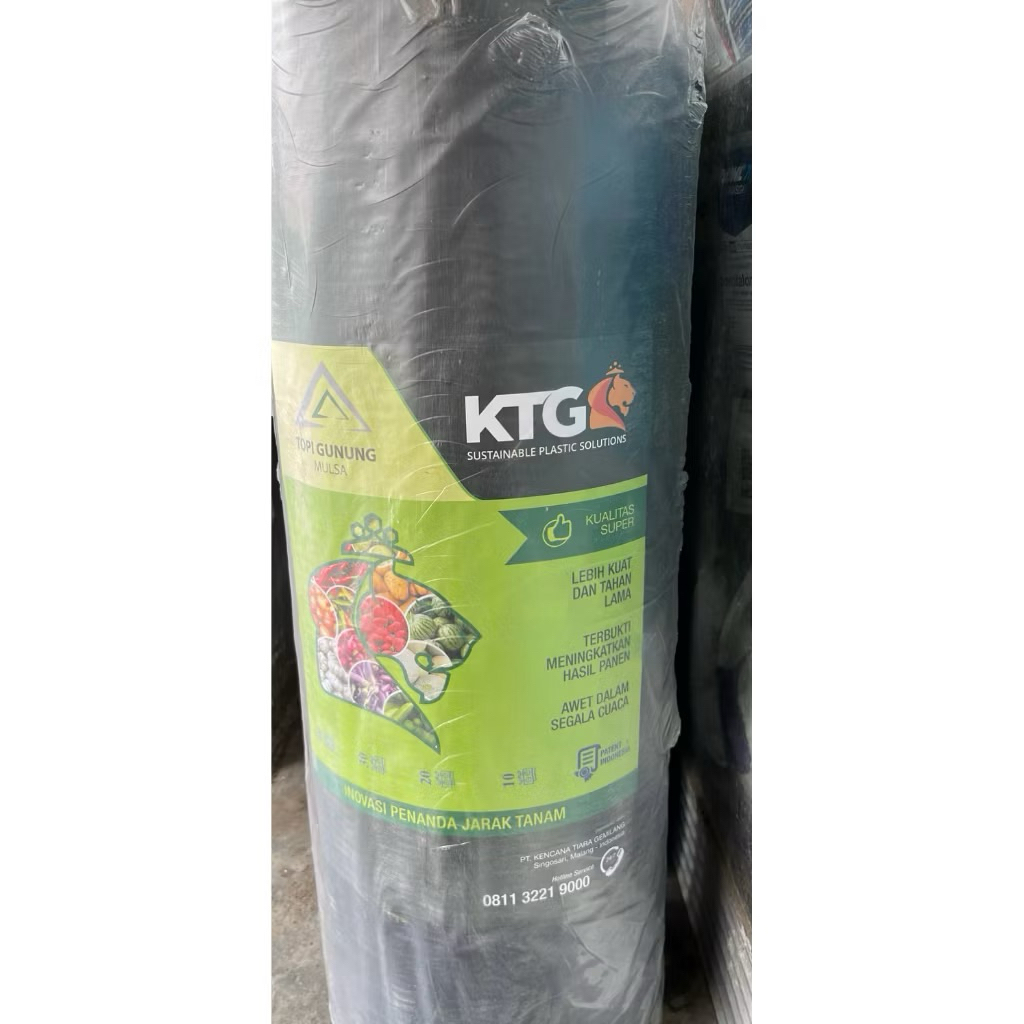 Plastik mulsa hitam perak ktg lebar 120cm x panjang 560meter