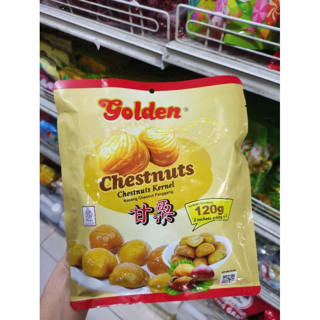 Golden Chestnuts Kernel /Kacang Kastanye panggang 120gr