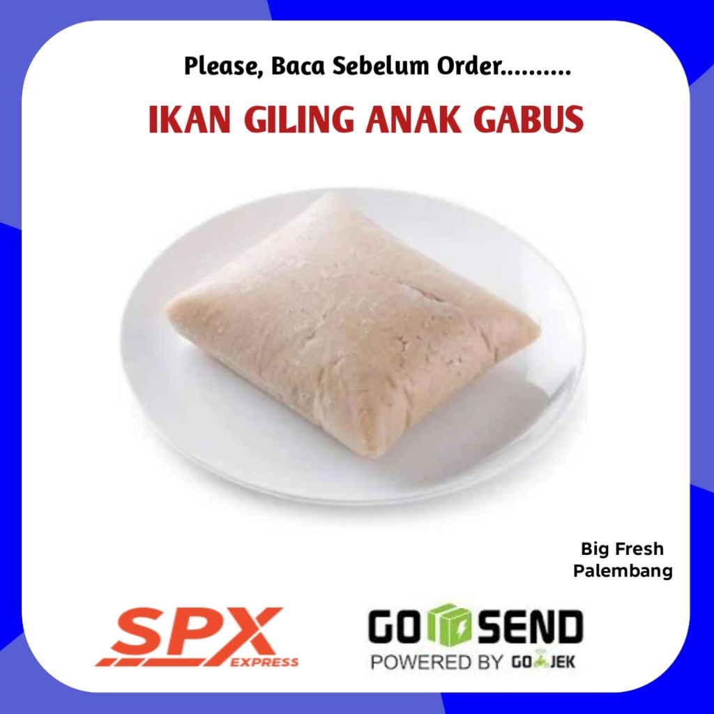 Ikan Giling Anak Gabus Per 1kg - Toko Sayur Sayuran Segar Palembang