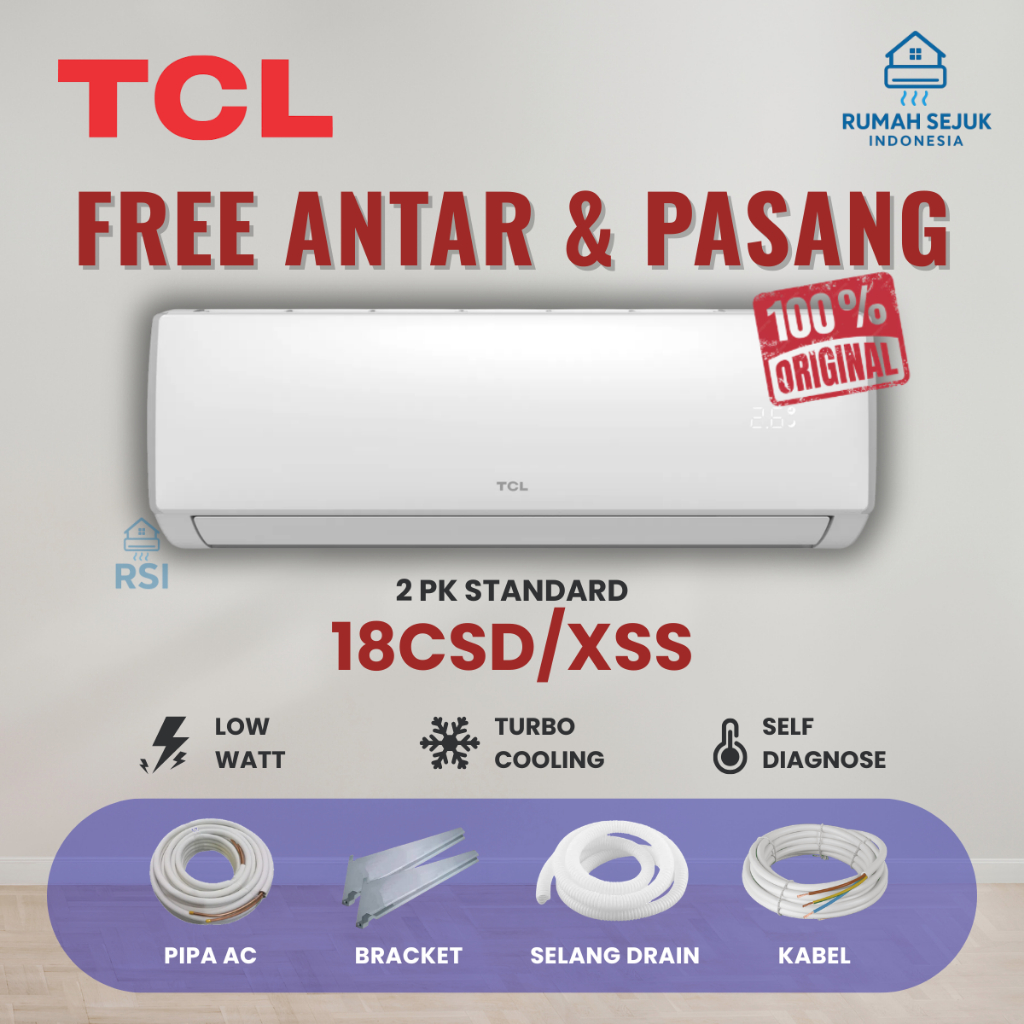 AC TCL 2 PK STANDARD R32 TAC 18 CSD / XSS