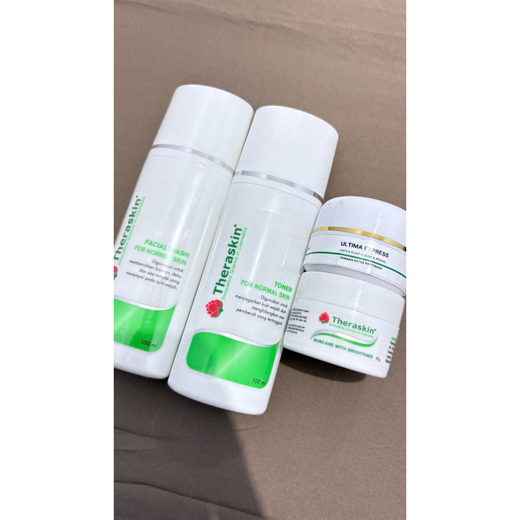 Theraskin - Paket Ultima Express (Memutihkan & Glowing Dosis Tinggi Super Cepat) (Bpom Farmasi)