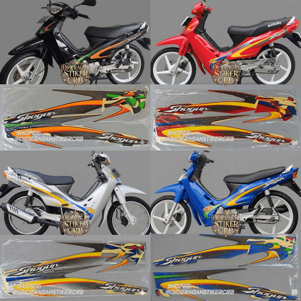Striping Shogun R 110 2001 Stiker Sticker Lis Shogun 110 R 2001 Shogun Kancil