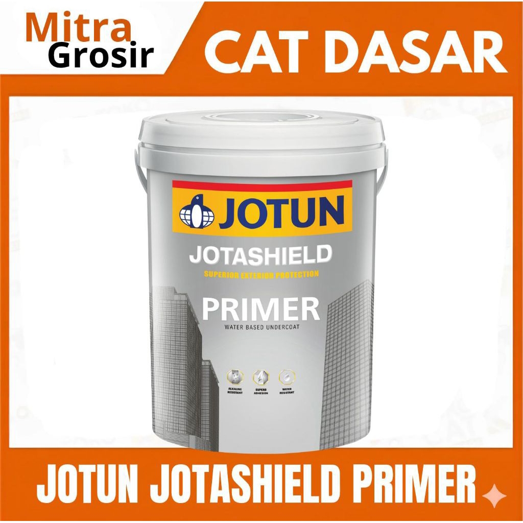 CAT DASAR JOTUN | JOTUN JOTASHIELD PRIMER 20 LITER CAT DASAR EKSTERIOR | KEMASAN PAIL