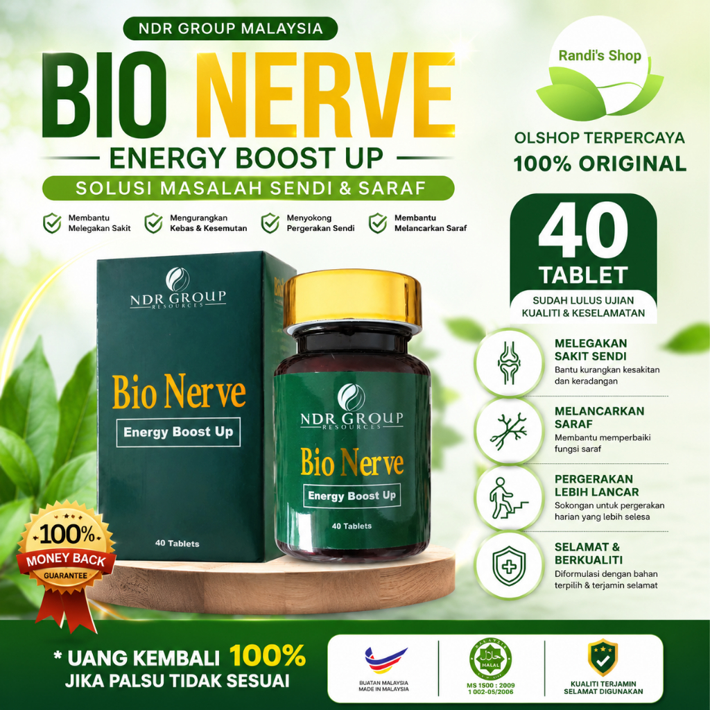 Bio Nerve Bioneve Ndr Malaysia Original 100%