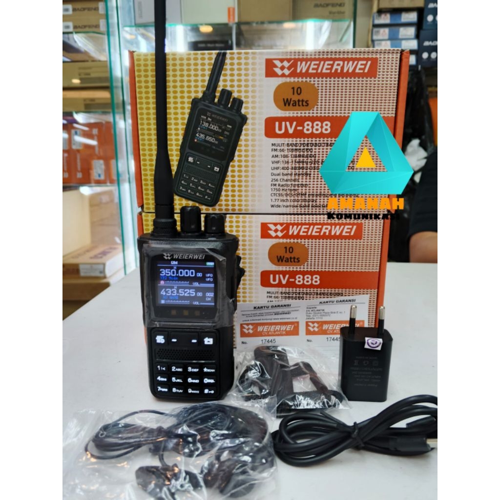 Ht weierwei 888 10 watt 4 Band murah original