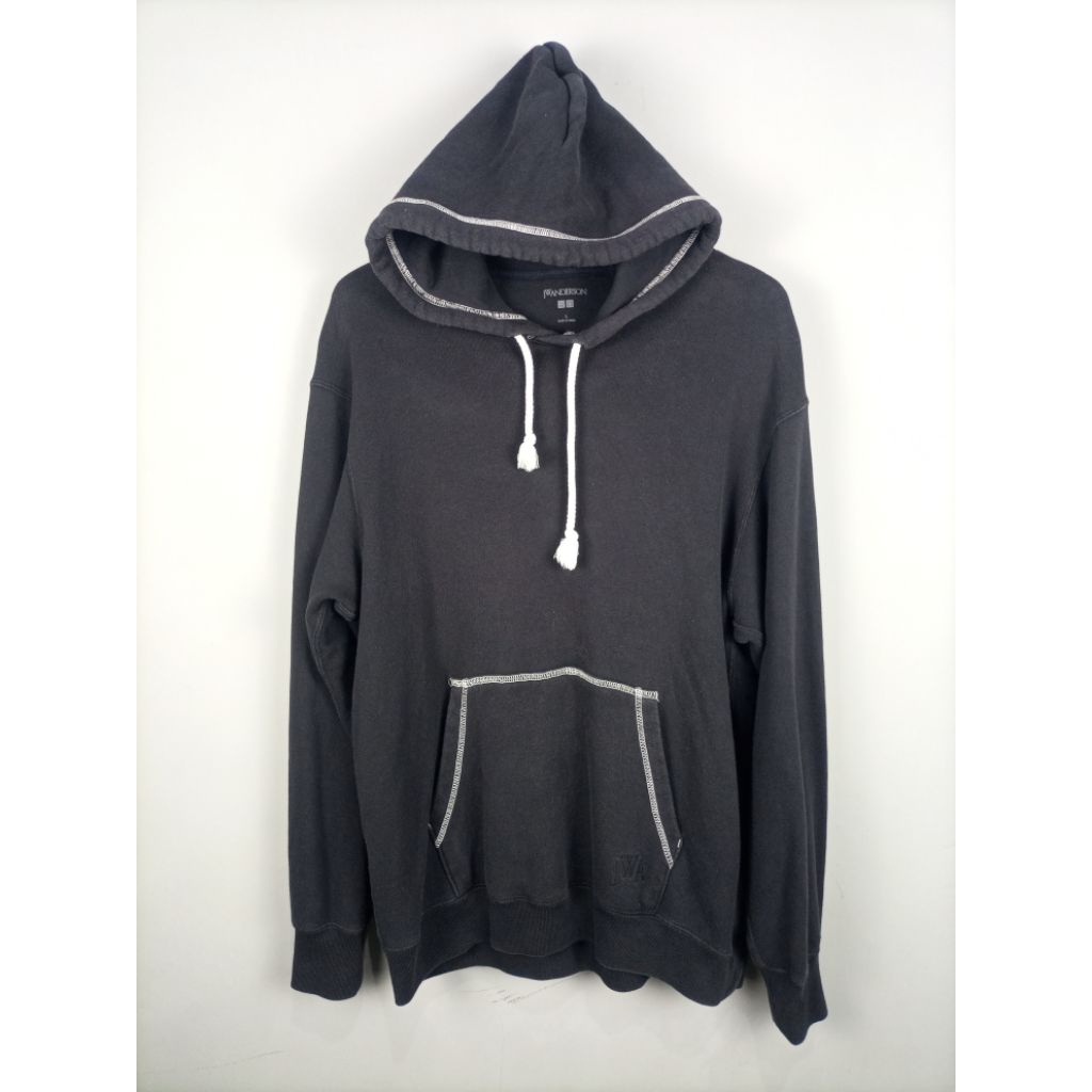 Jaket Hodie JW Anderson x Uniqlo Tebal_Hitam_Size L