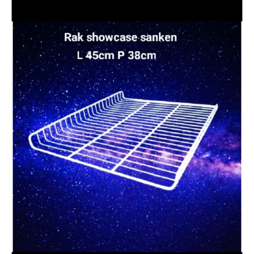 rak showcase Politron rak ambalan kulkas showcase Politron