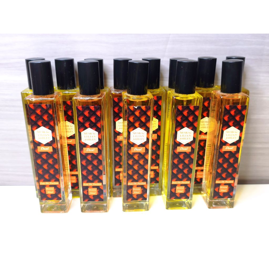 Farfum Pria Musk by Lilian Ashley Dust EDP 50ml - Aroma Maskulin Tahan Lama, Eau De Parfum, 5 Varian