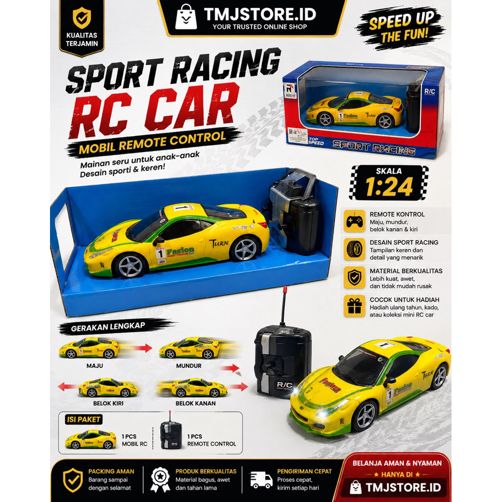 MOBIL RC SPORT RACING/REMOTE CONTROL/MOBIL REMOTE CONTROL