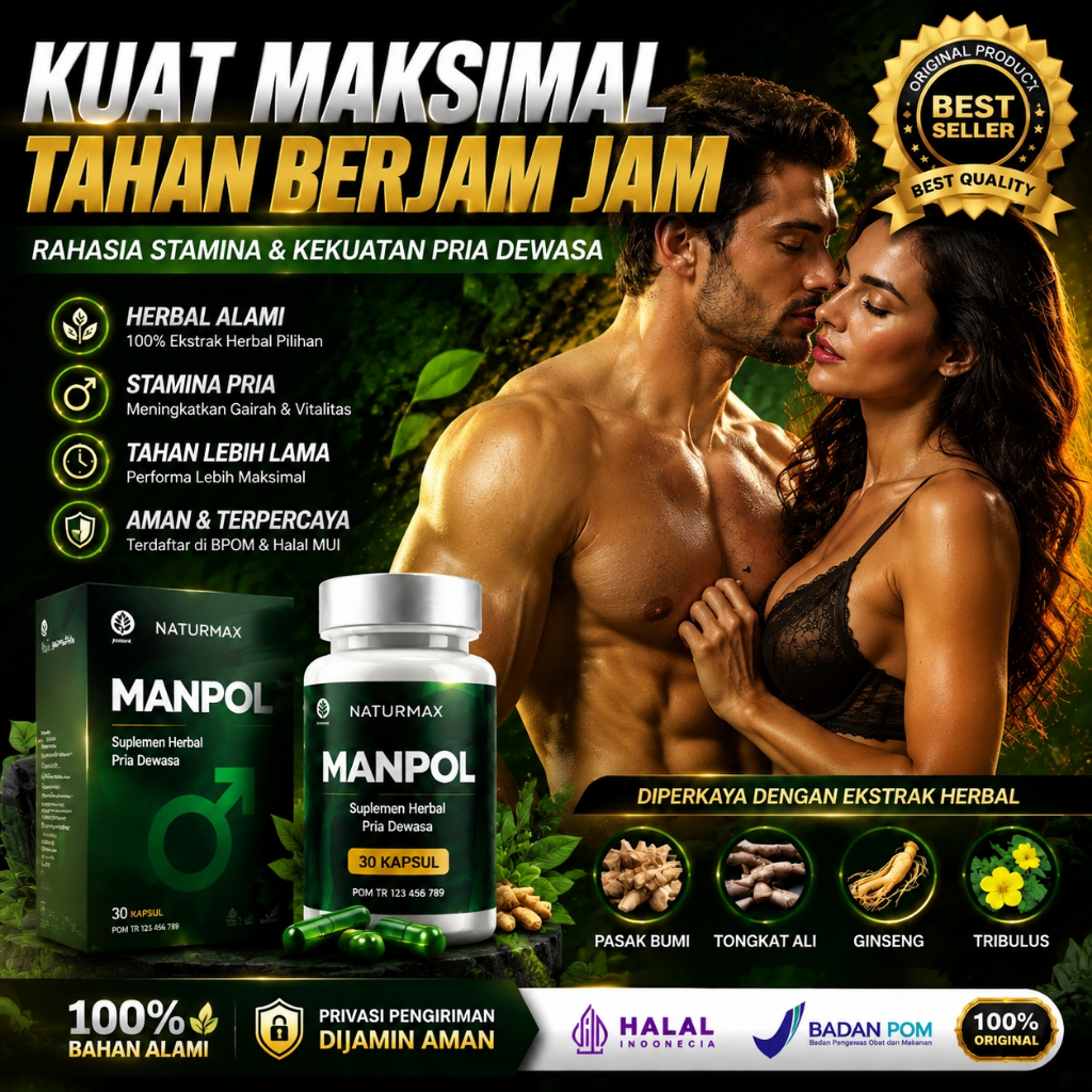 Naturmax MANPOL Herbal Capsule – Suplemen Pria Dewasa Formula Premium Dengan Kualitas Original Terba