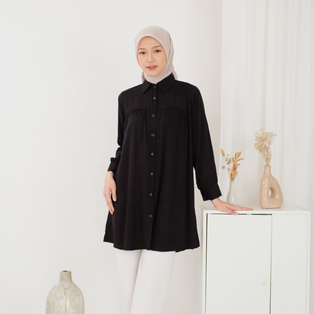 Zarra Tunik Rayon Twil Polos Premium