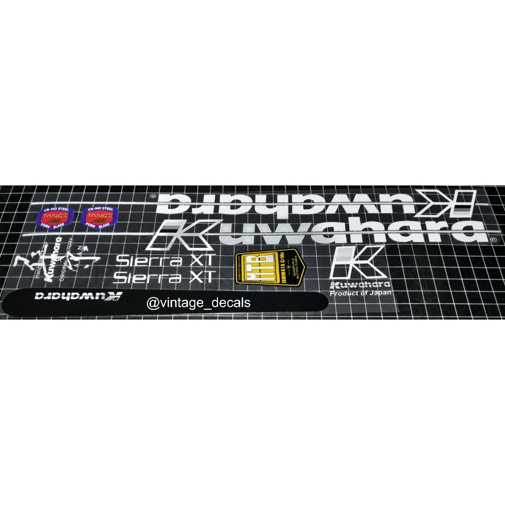 sticker decals replacement Kuwahara sierra XT grande