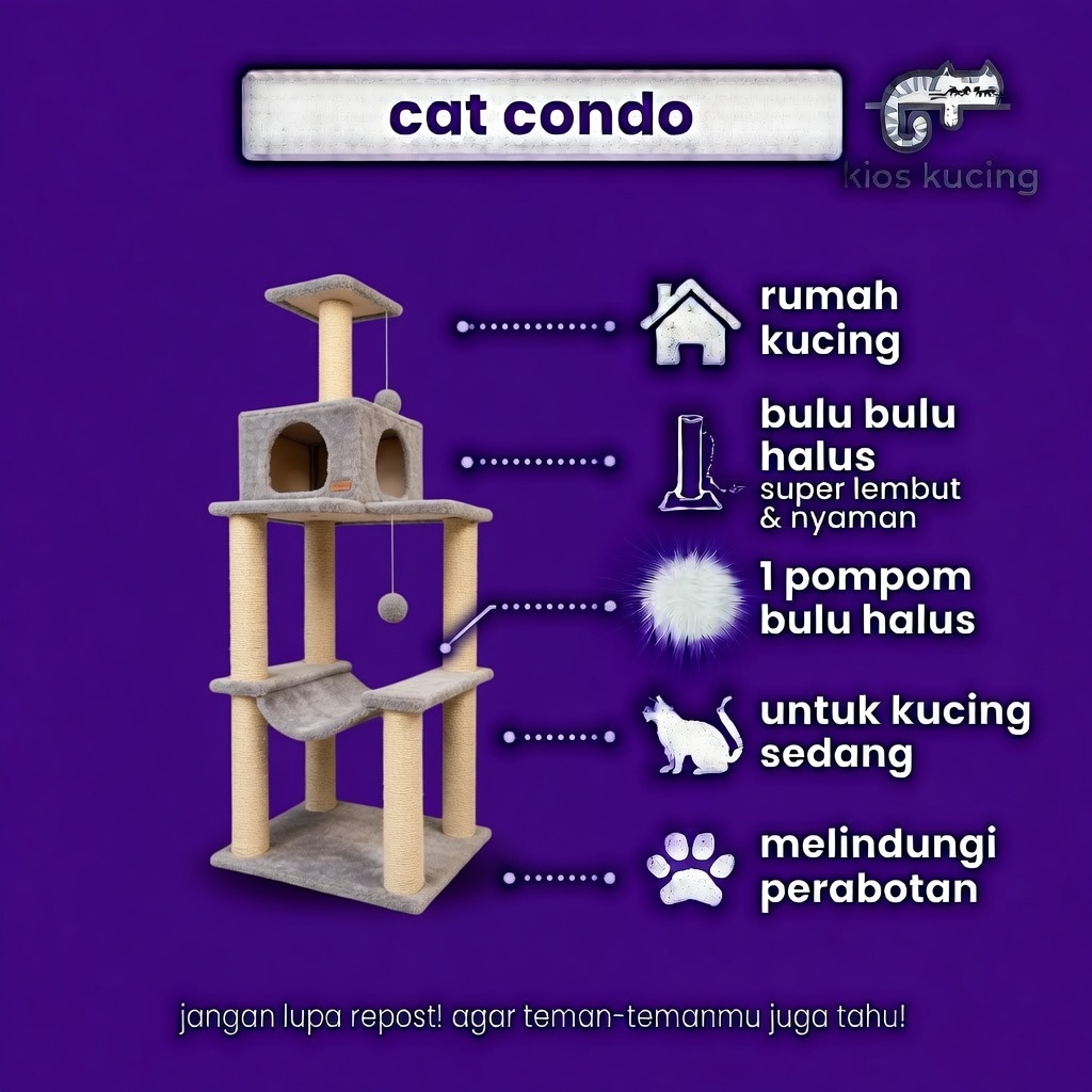 CAT CONDO / CAT TREE / CAT TOWER / CAT HOUSE