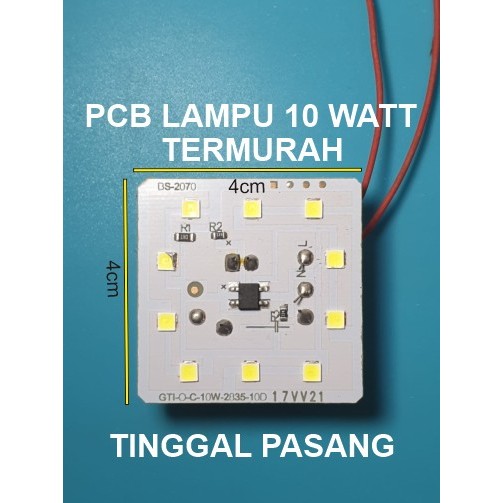 PCB LED AC 10 WATT 4cm x 4cm