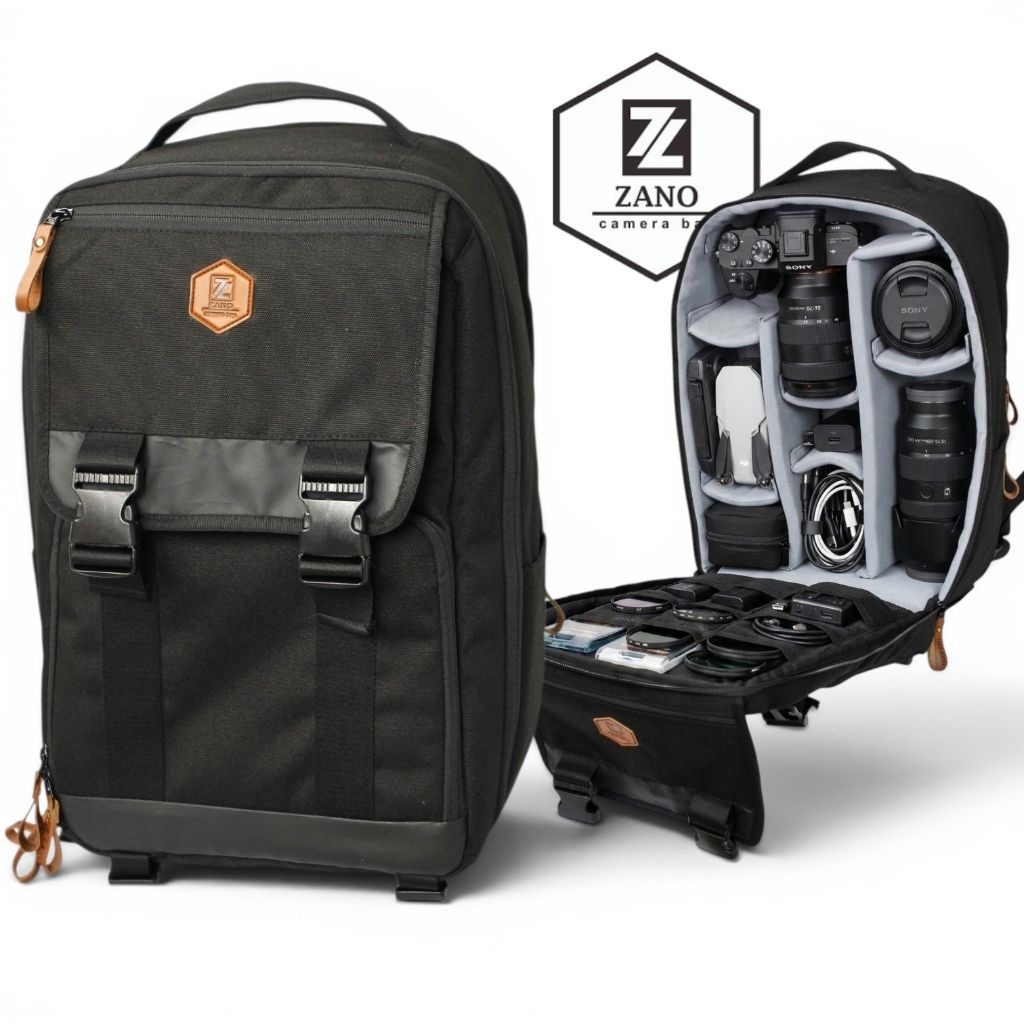 Tas kamera ransel Laptop Bisa Dslr atau kamera video sony Nx 100 ( ZANO Terra )